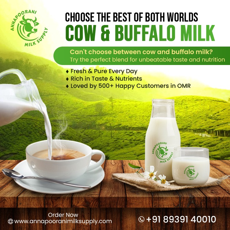 Cow and Buffalo milk